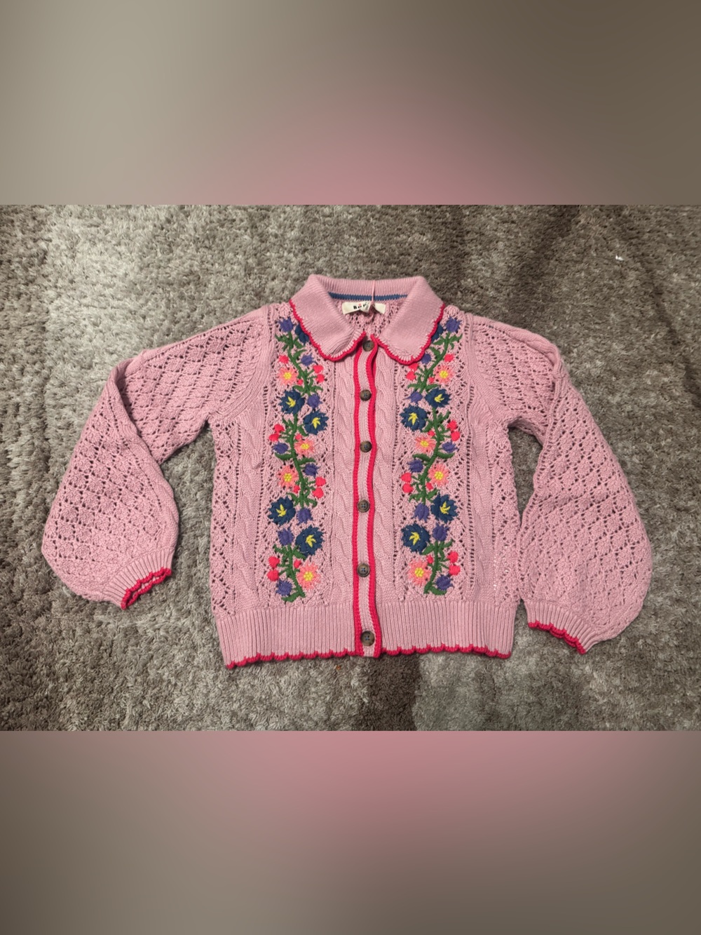 mini boden knit cardigain